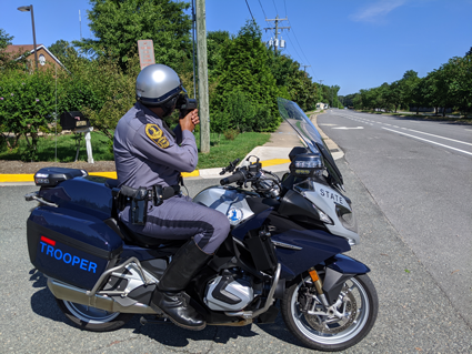 Speed check on bike