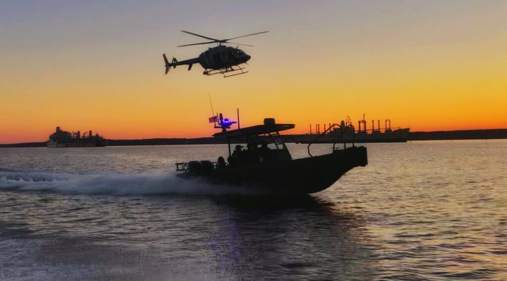 Team support on Chesapeake Bay